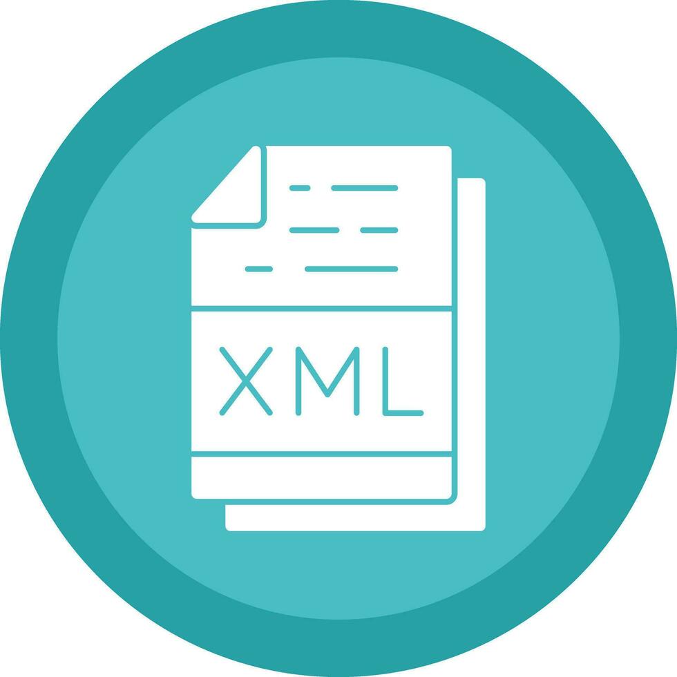 Xml File Format Vector Icon Design