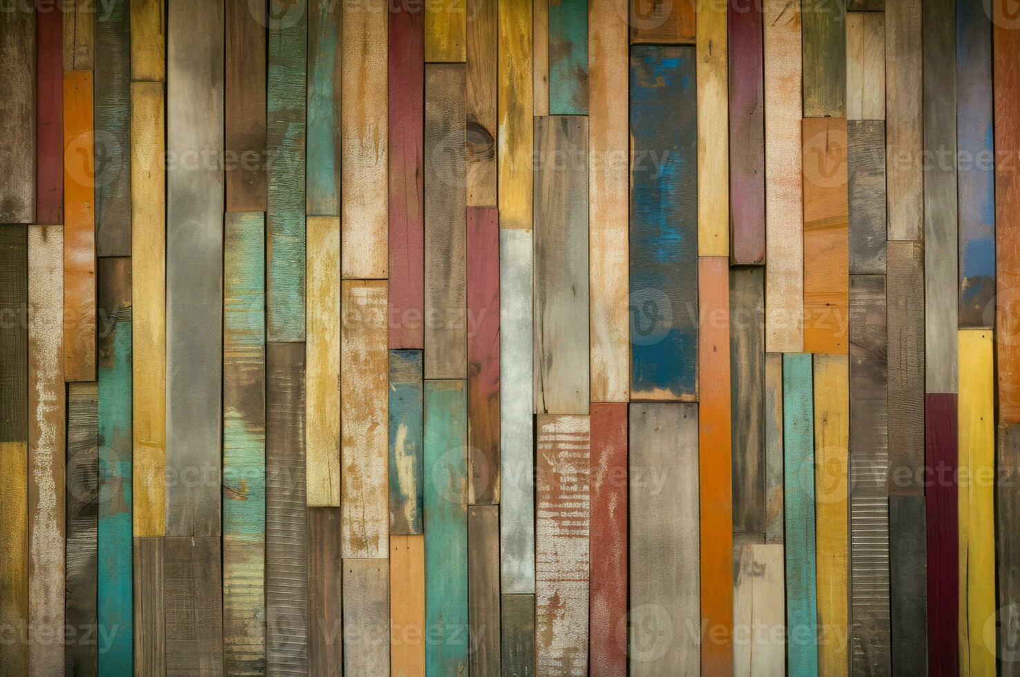 Multi color wooden vertical. Generate Ai photo