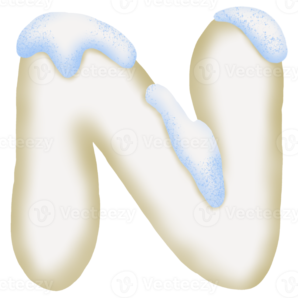 Cream And Ice Font N png