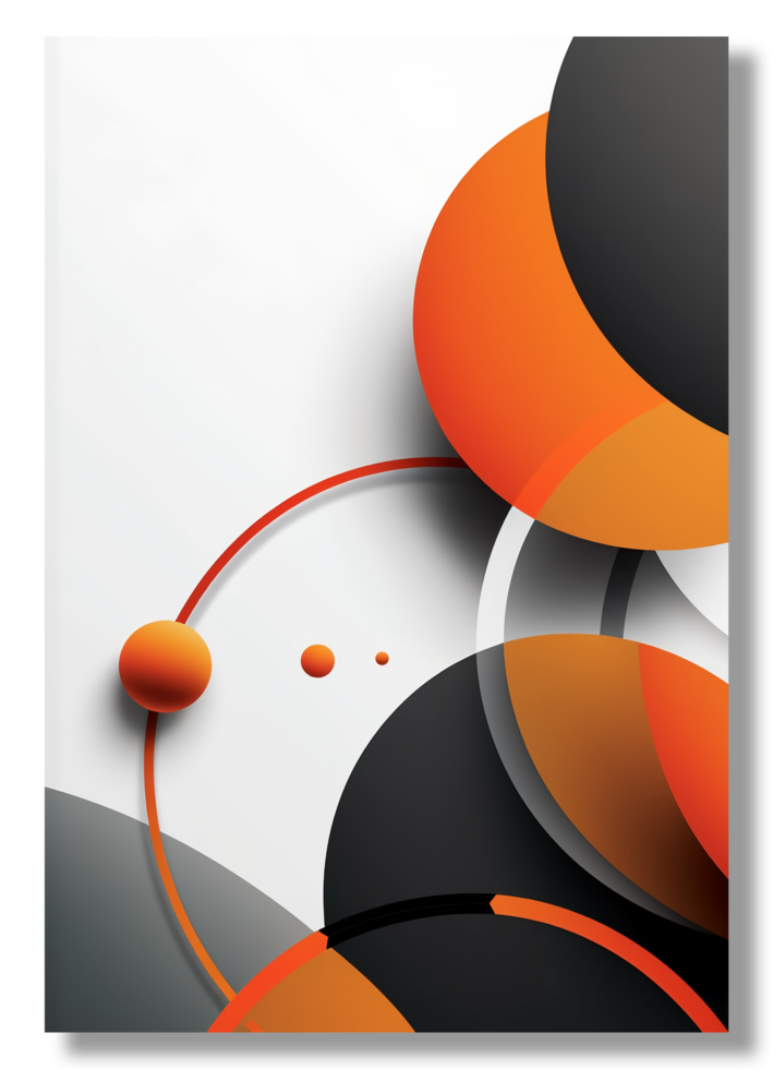 abstract brochure template background, generative ai 29201547 PNG