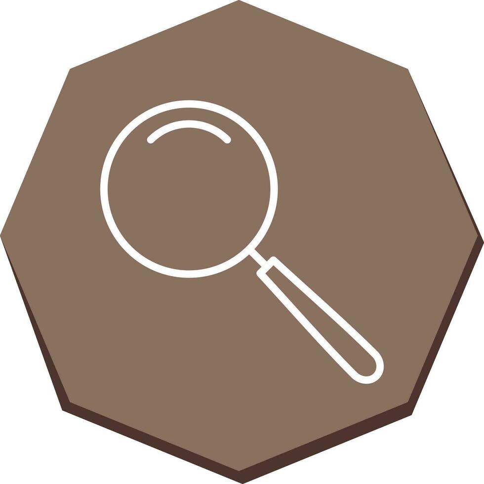 Unique Magnifier Vector Icon