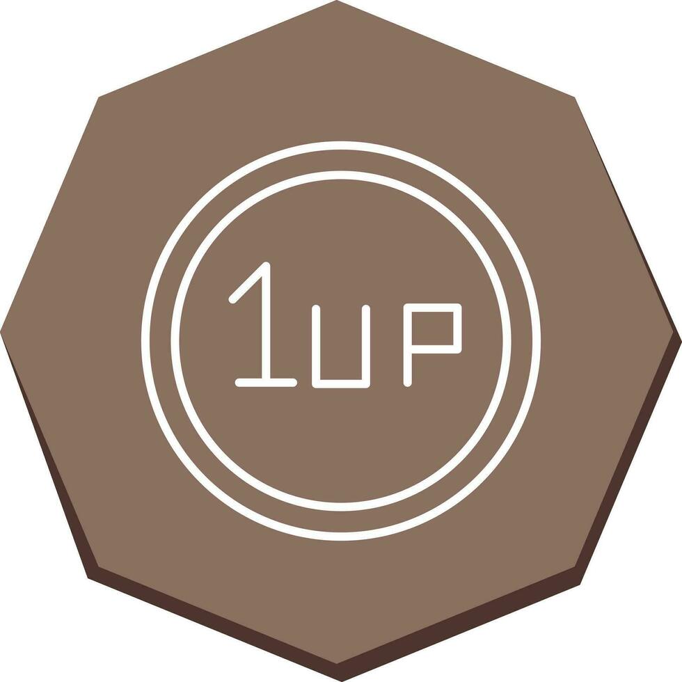 Unique 1UP Vector Icon