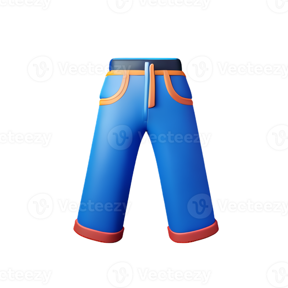 pants 3d rendering icon illustration png