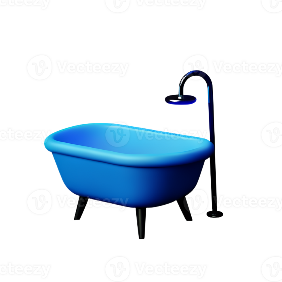 bathroom 3d rendering icon illustration png