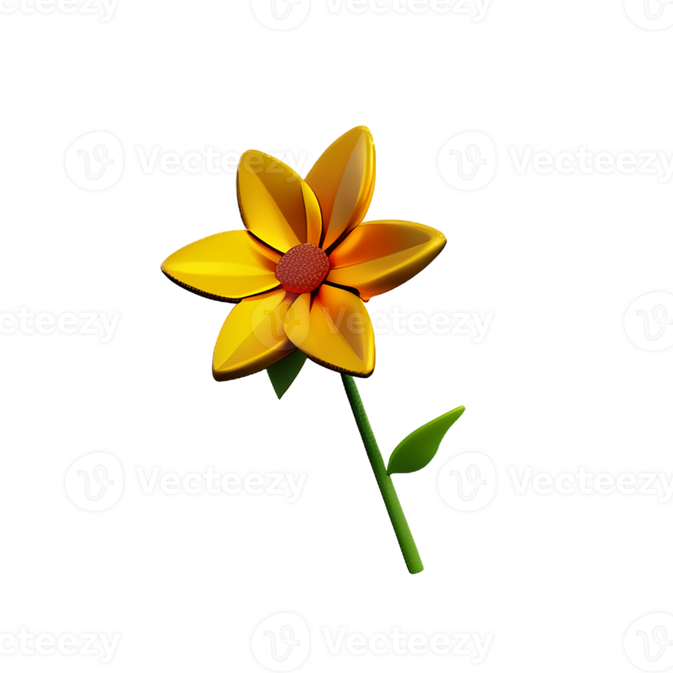 jasmine flower 3d rendering icon illustration png