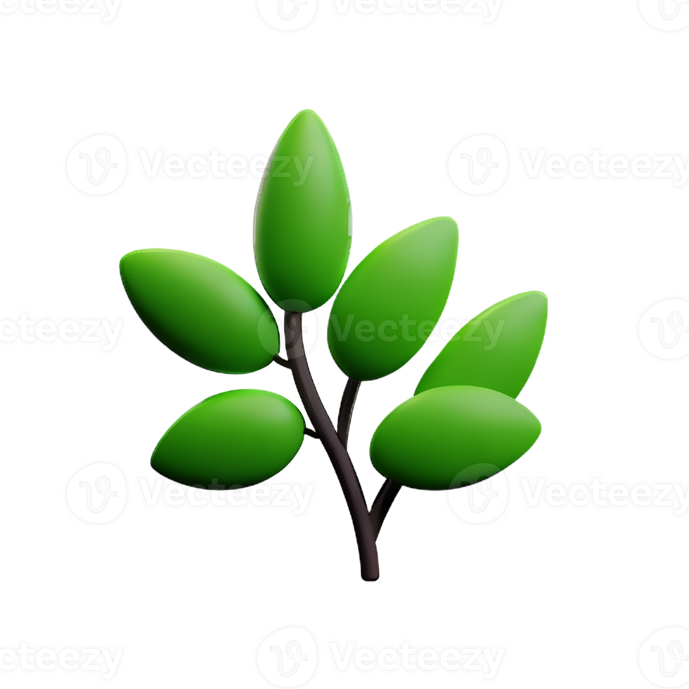 herbs 3d rendering icon illustration png