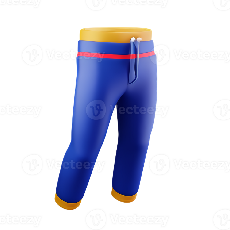pants 3d rendering icon illustration png