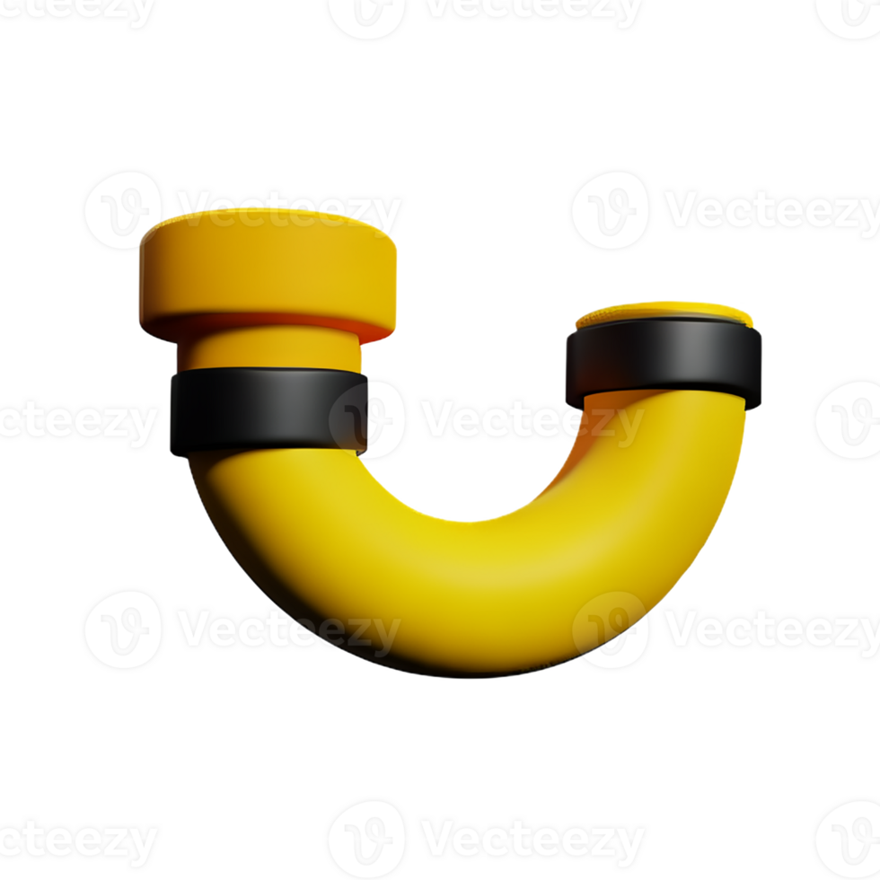 pipe 3d rendering icon illustration png