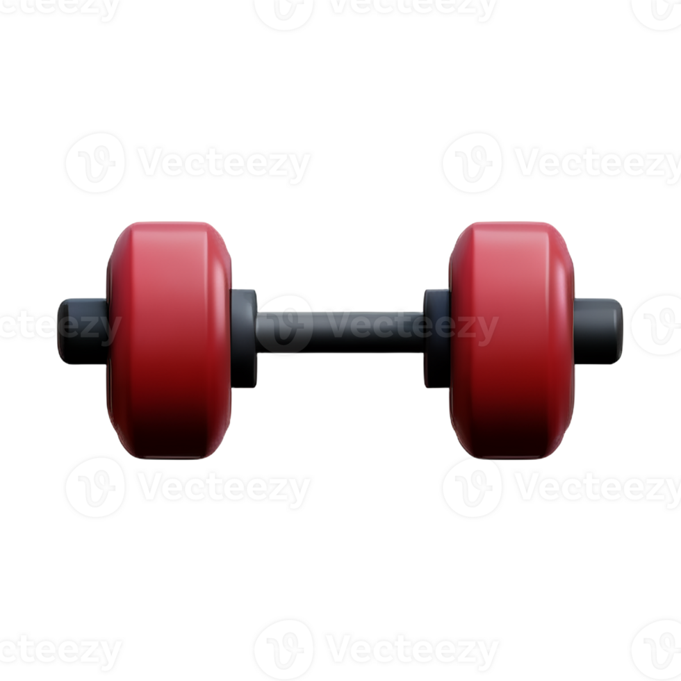 dumbbell  3d rendering icon illustration png