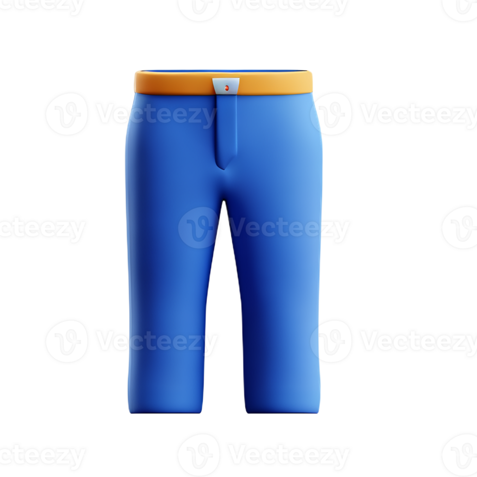 un pantalon 3d le rendu icône illustration png