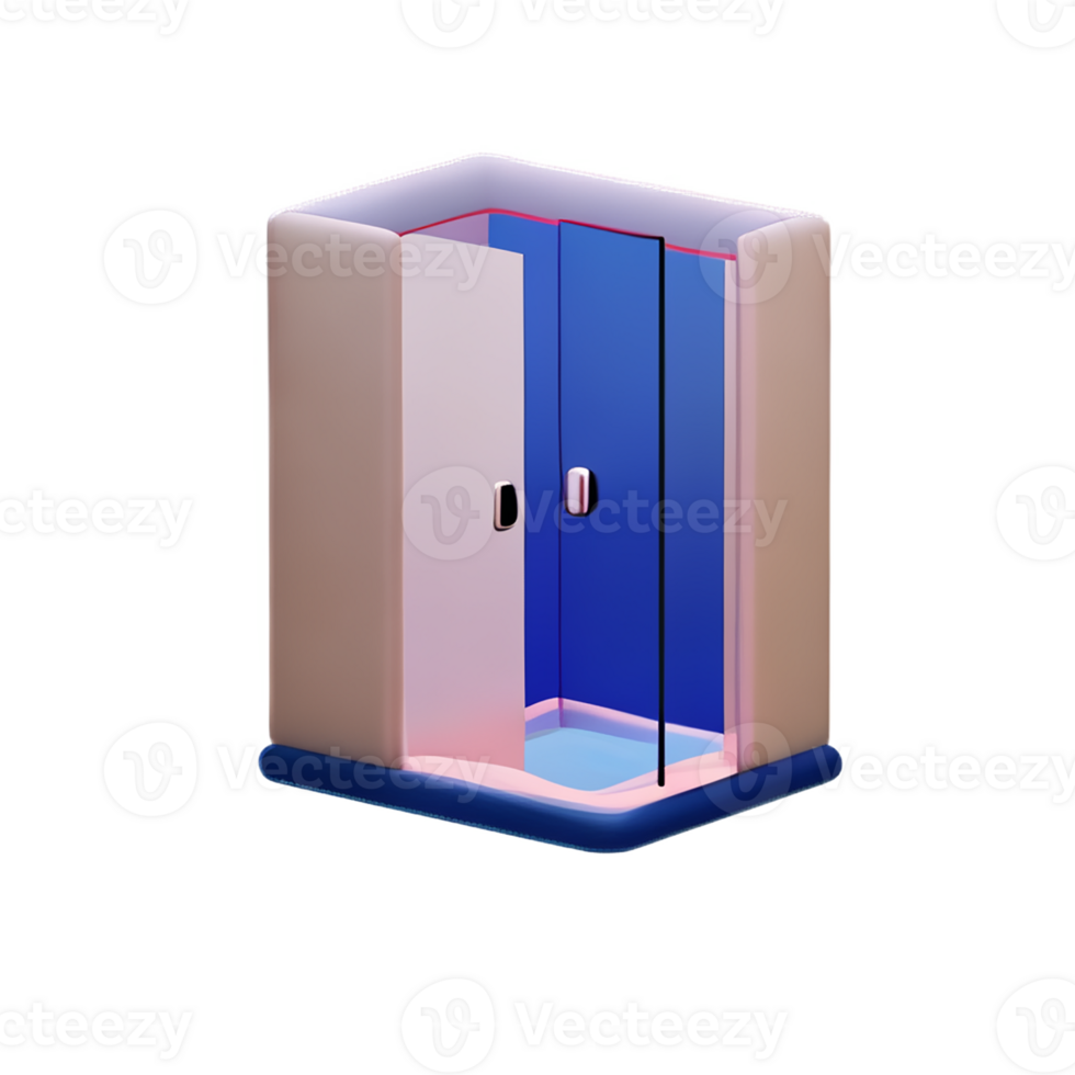 bathroom 3d rendering icon illustration png