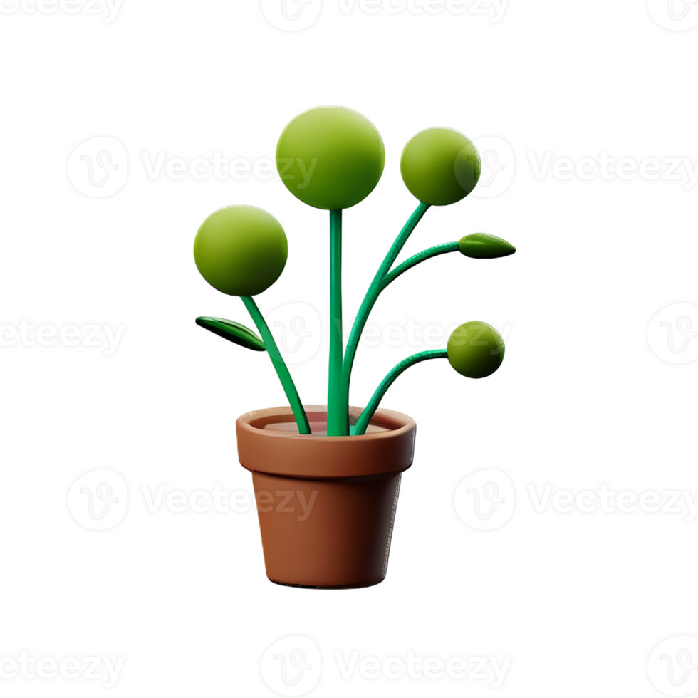 herbs 3d rendering icon illustration png