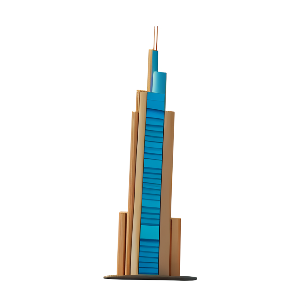 dubai 3d rendering icon illustration png