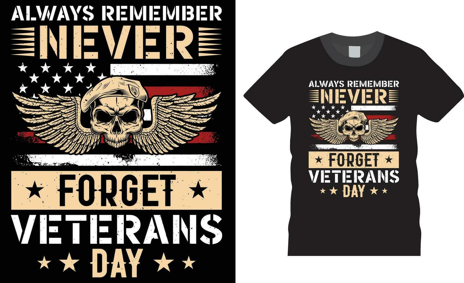 Veteran t shirt design vector