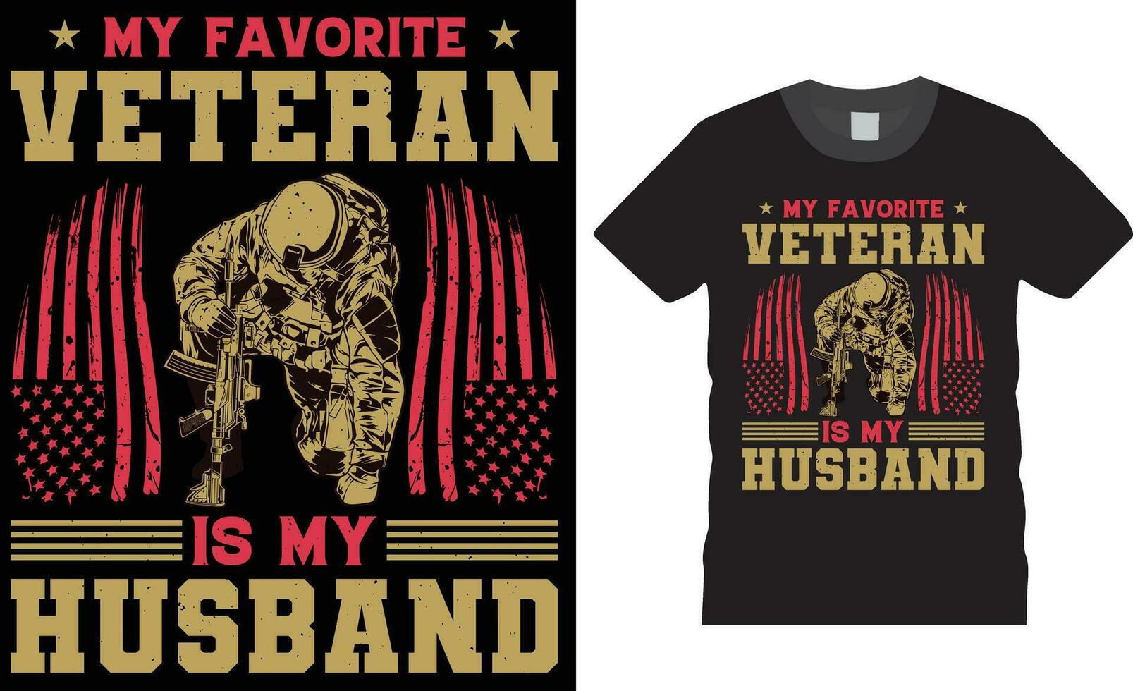 Veteran t shirt design vector