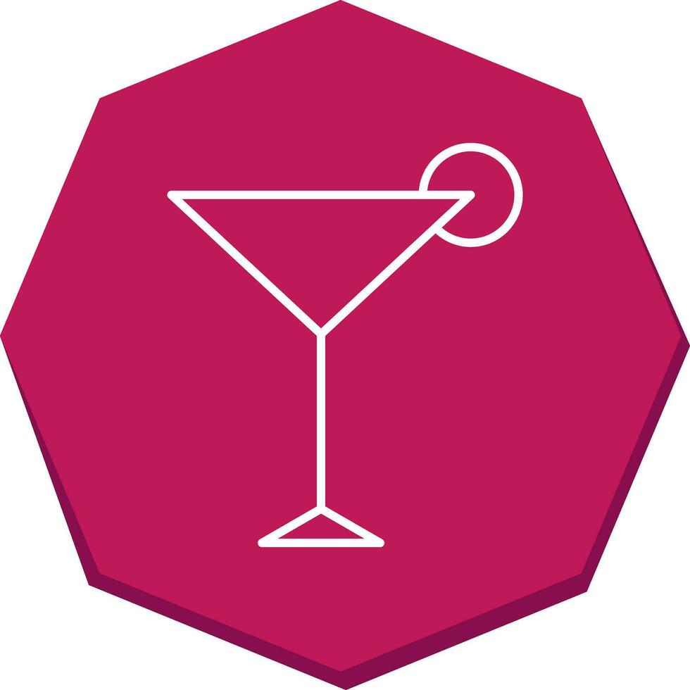 Unique Cosmopolitan Vector Icon