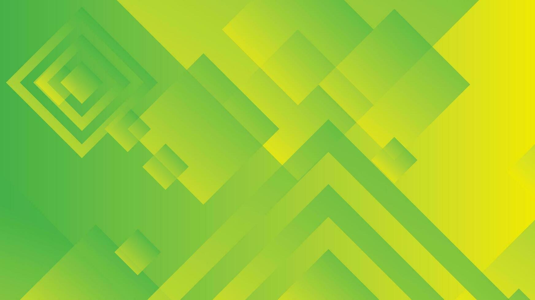 resumen verde y amarillo degradado antecedentes con rectángulo líneas vector
