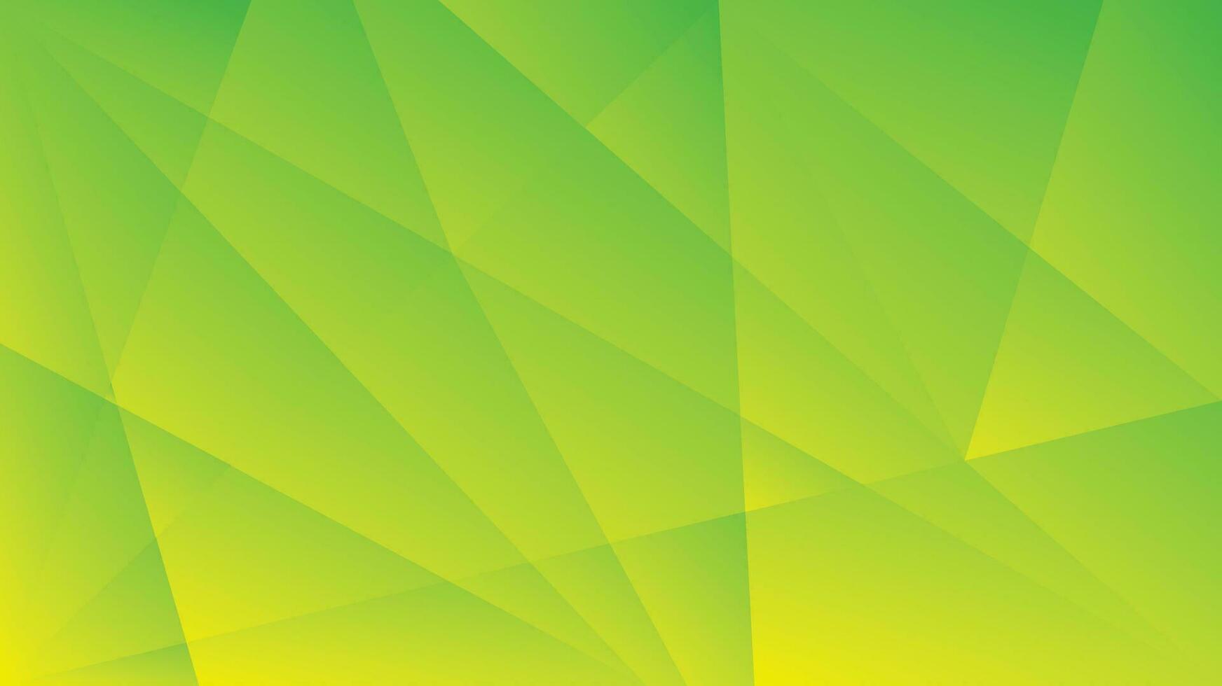 Green and yellow gradient polygon abstract background vector