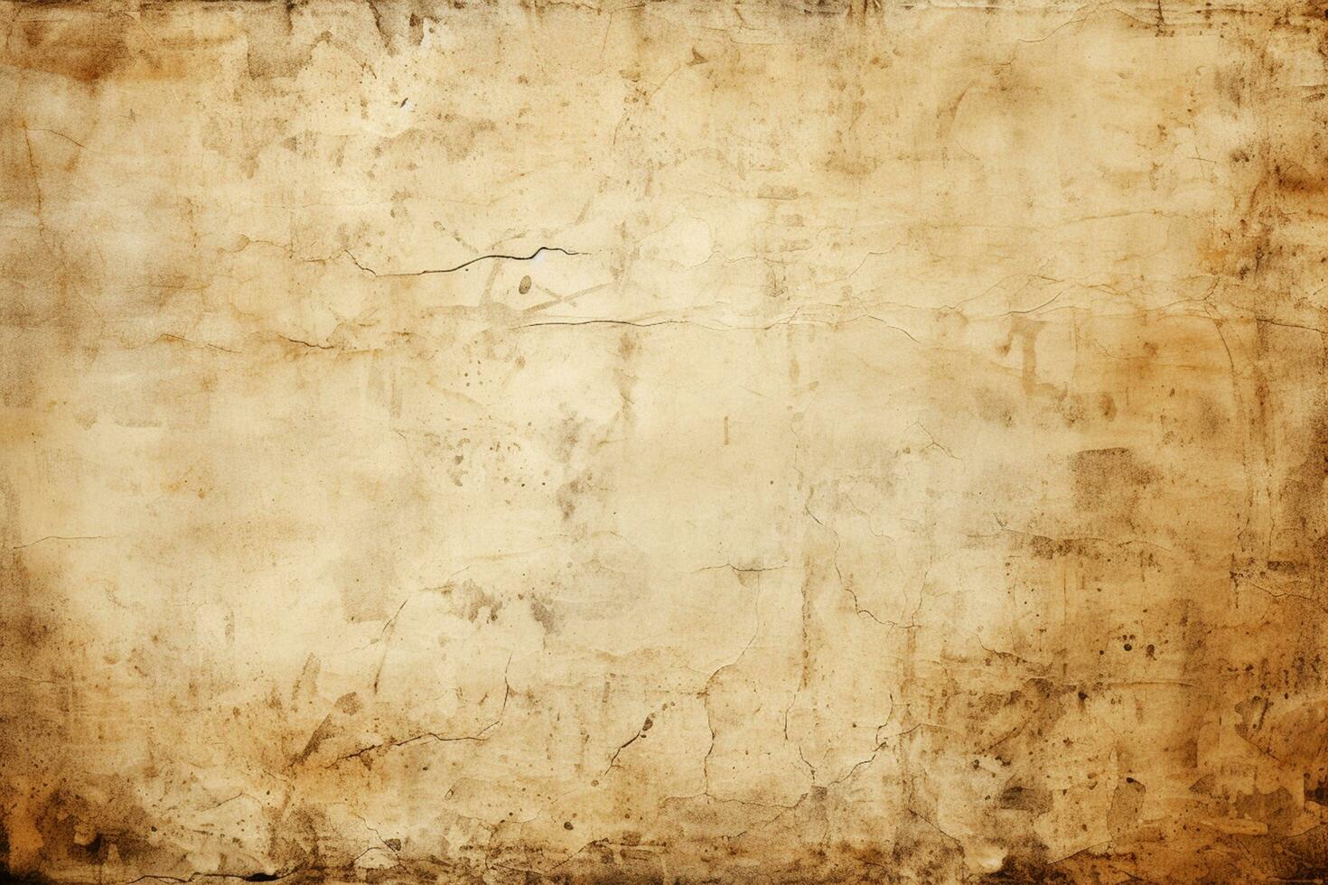 Old grunge paper texture and background. Generative ai. photo