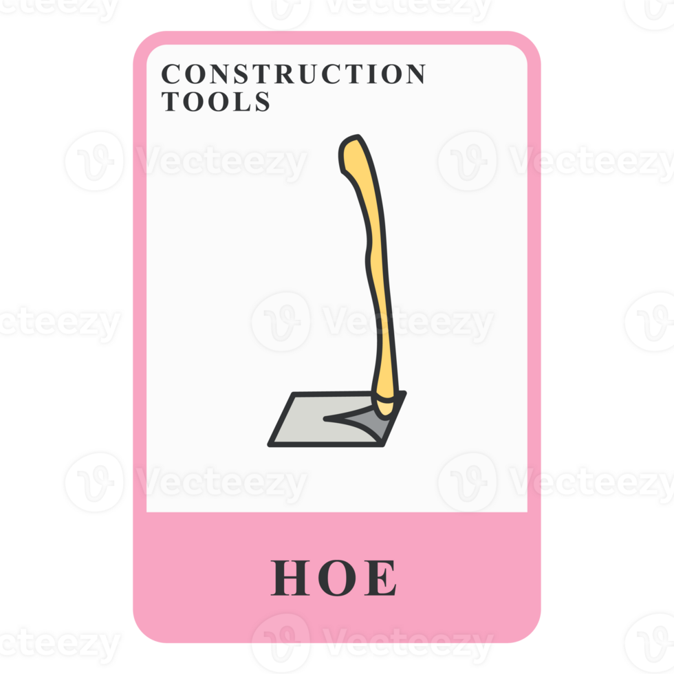 Hoe Construction Customizable Playing Name Card png