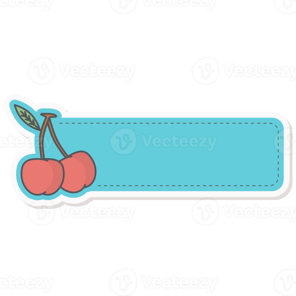 körsbär färsk frukt friska Ingredienser klistermärke kula tidning märka namn taggar png
