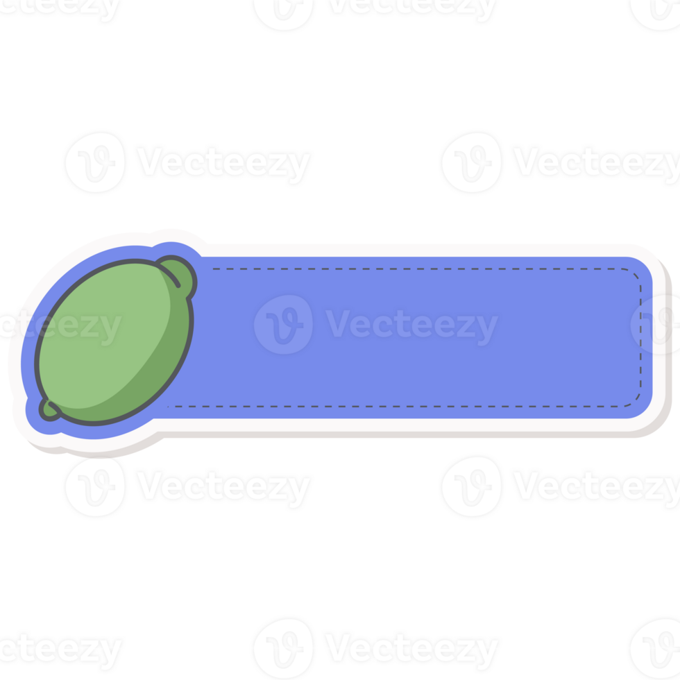 Limes Fresh Fruit Healthy Ingredients Sticker Bullet Journal Label Name