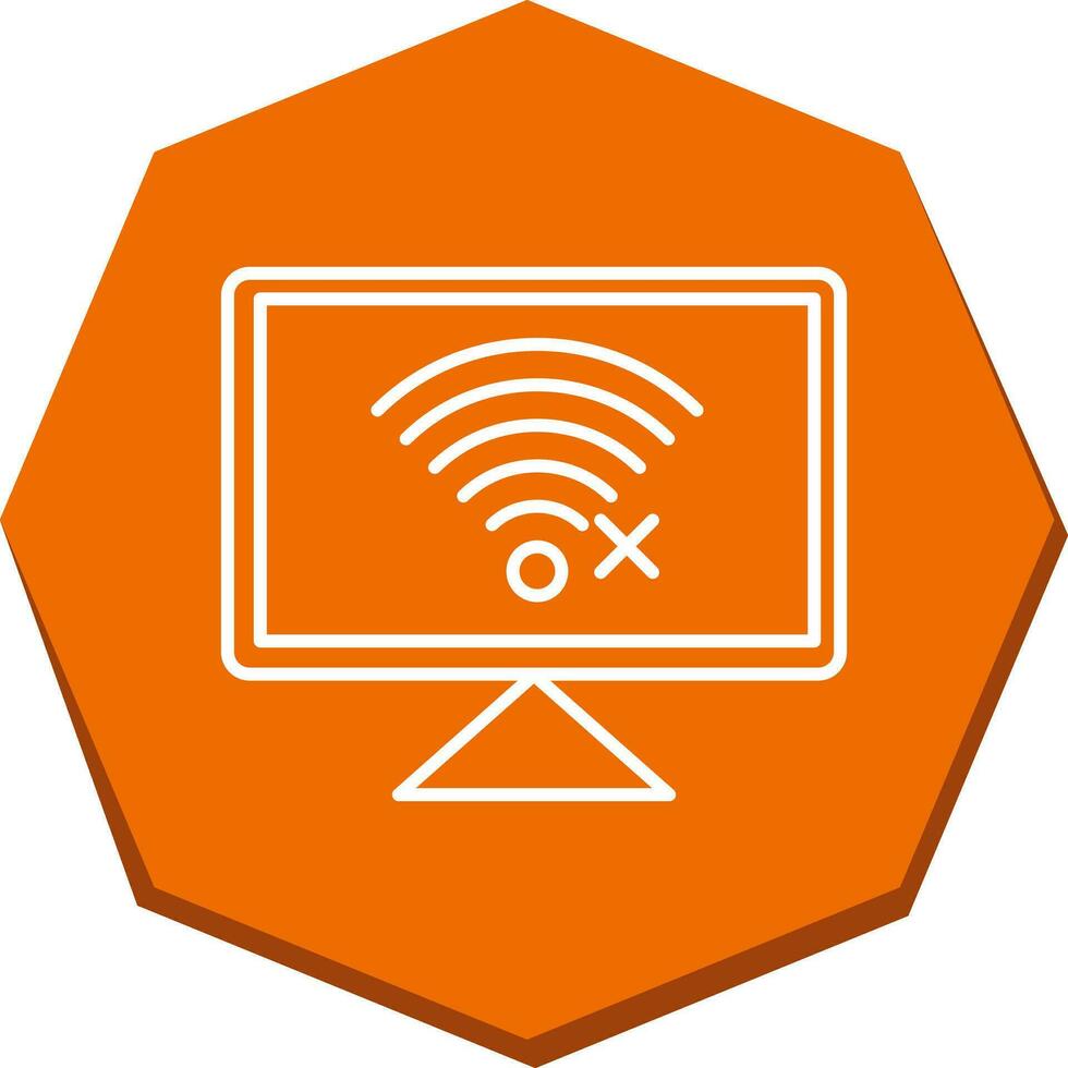 Disconnected Network Vector Icon