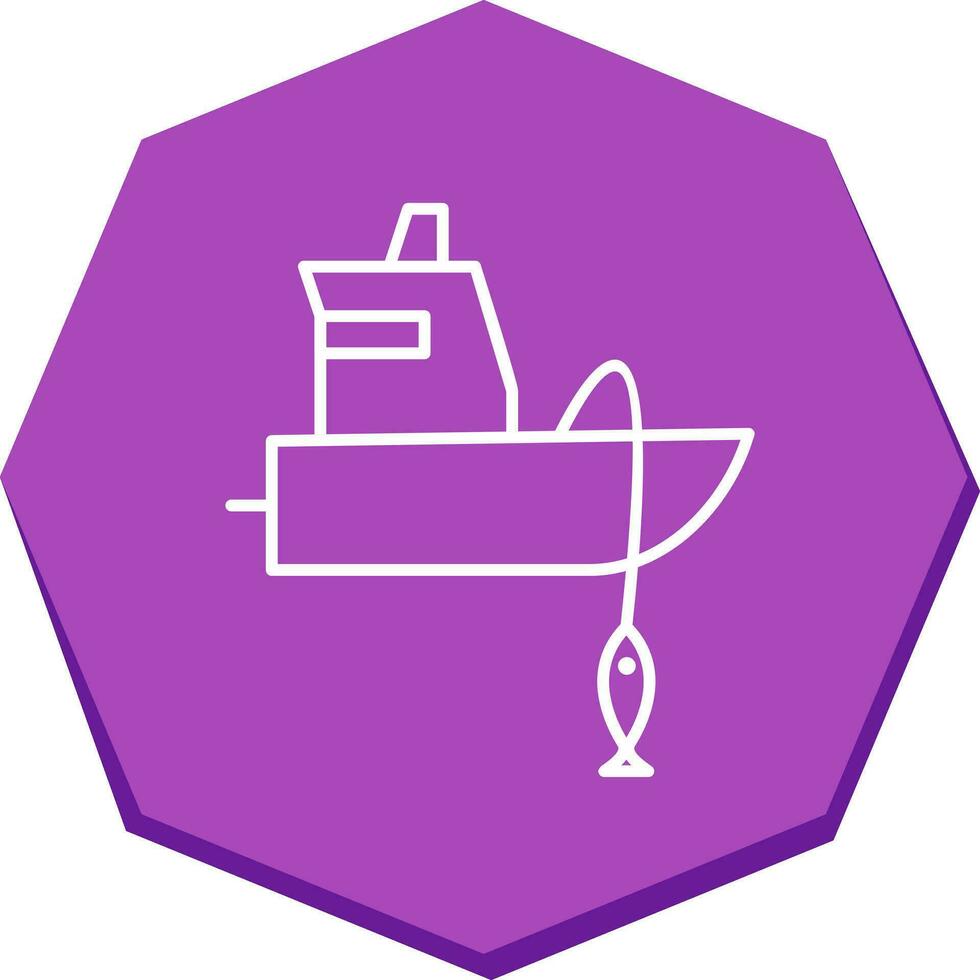 Fishing Boat Vector Icon