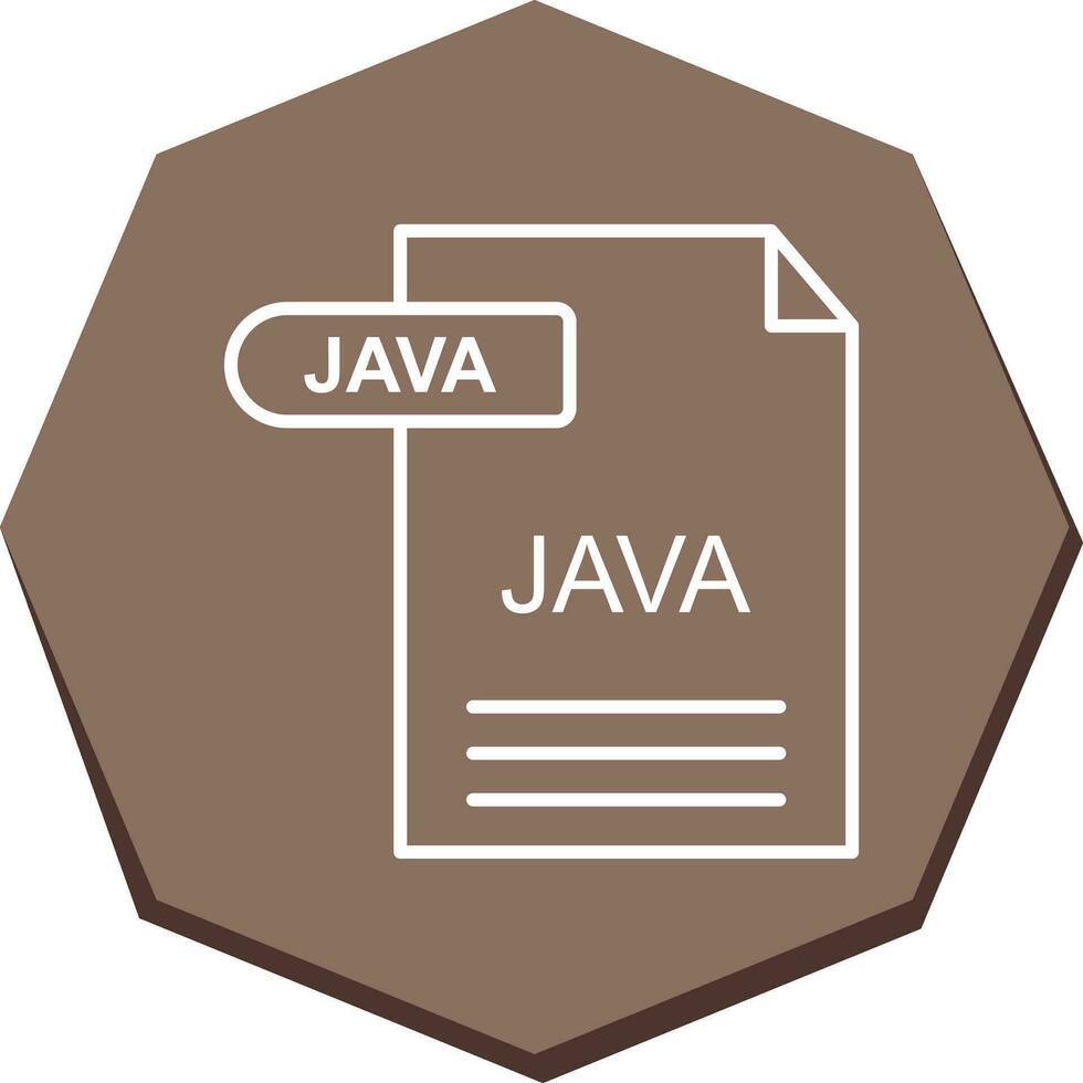 icono de vector de java