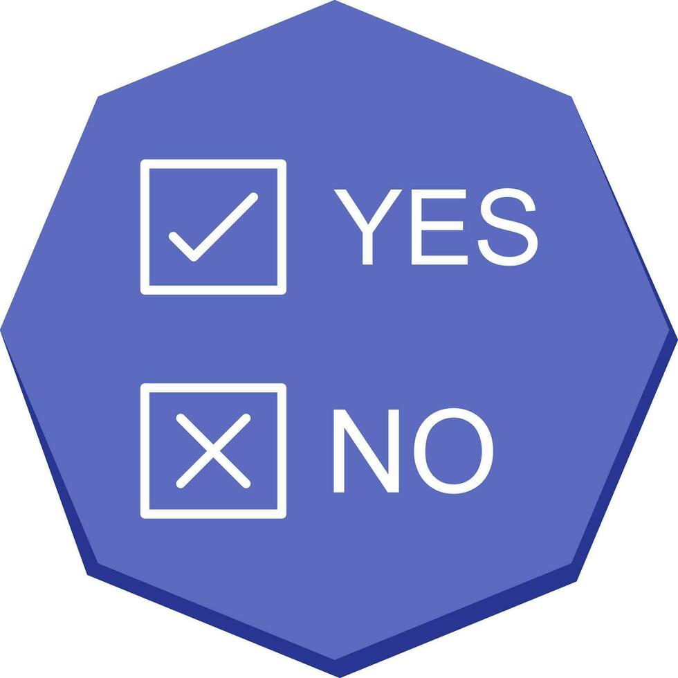 Yes No Option Vector Icon 29203016 Vector Art at Vecteezy