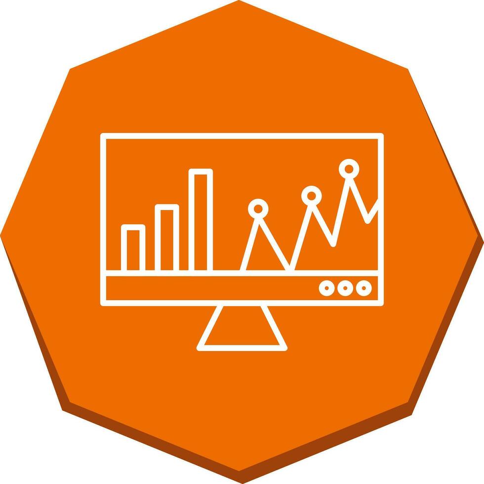 Online Stats Vector Icon