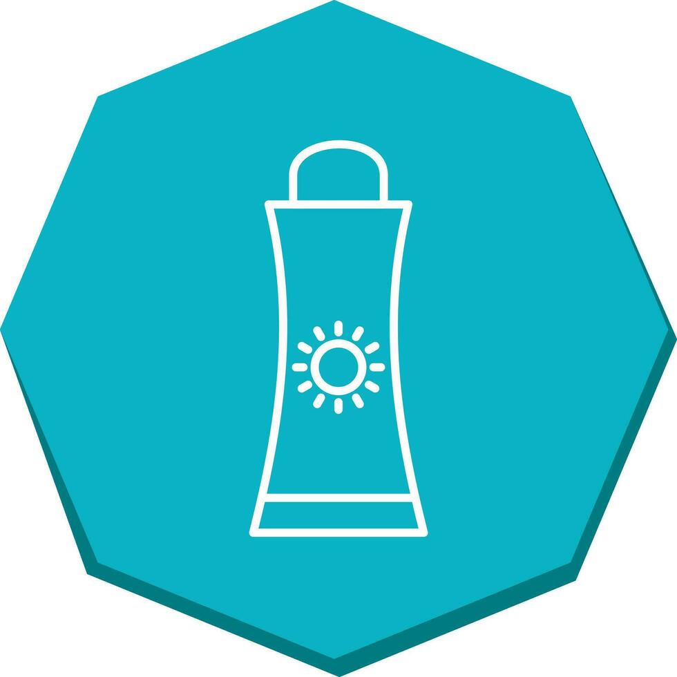 Sunblock Cream Vector Icon