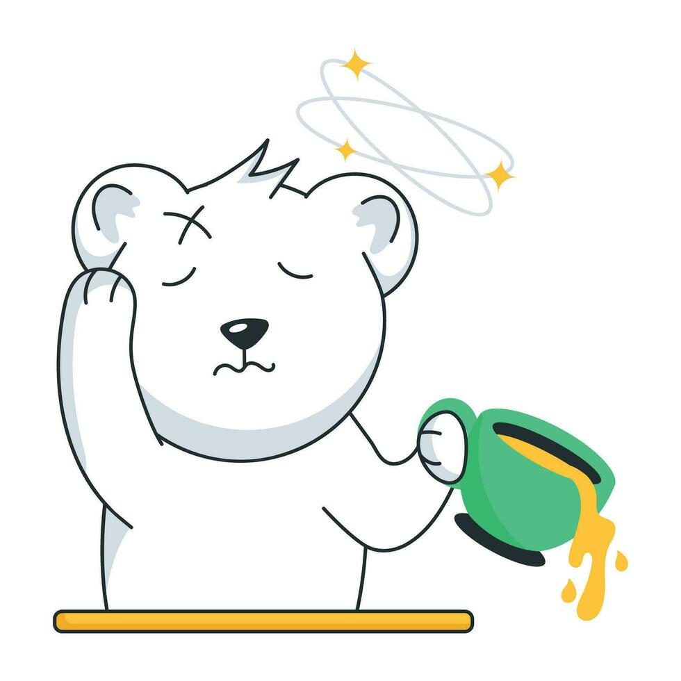Trendy Feeling Dizzy vector