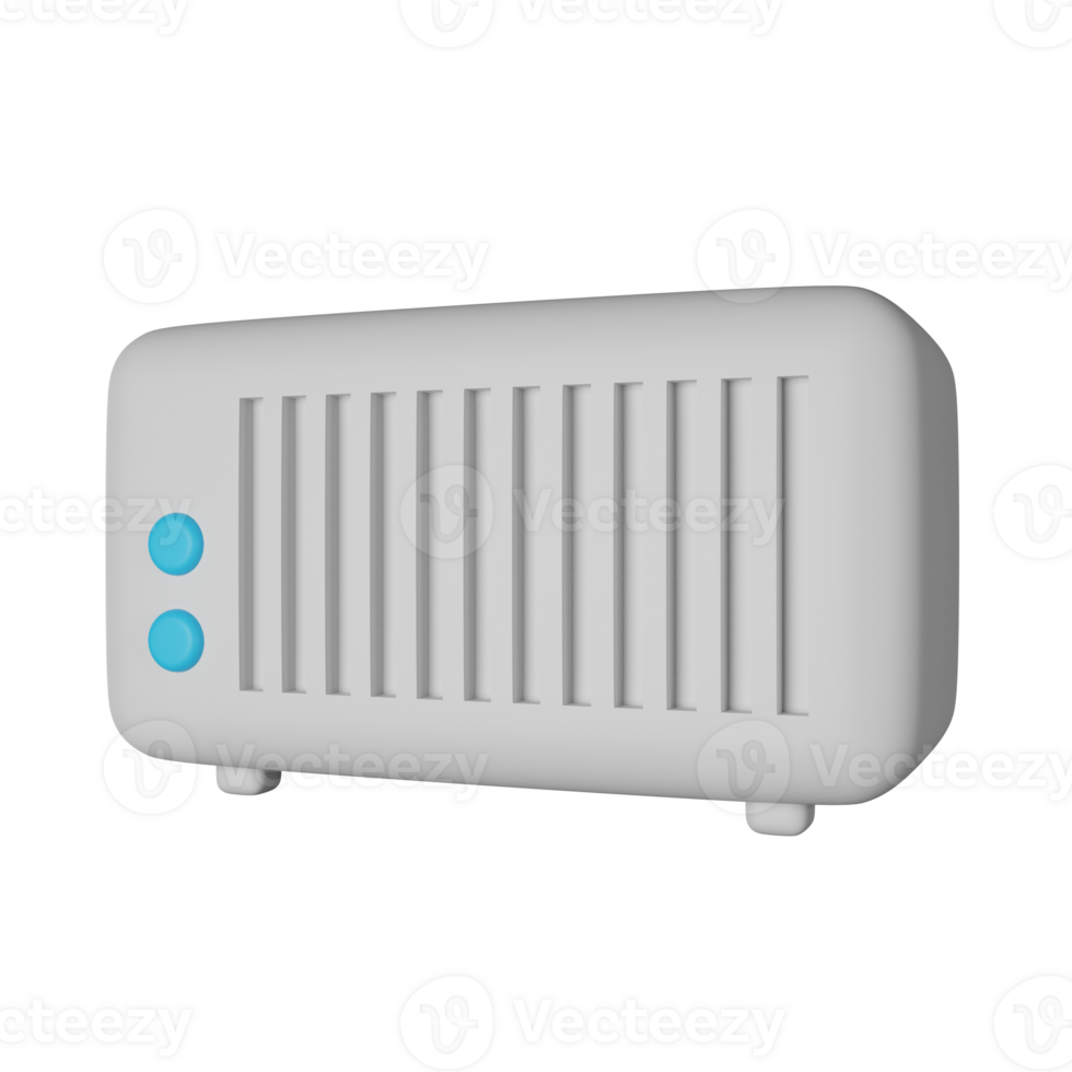 Heater 3D Render Icon Illustration png
