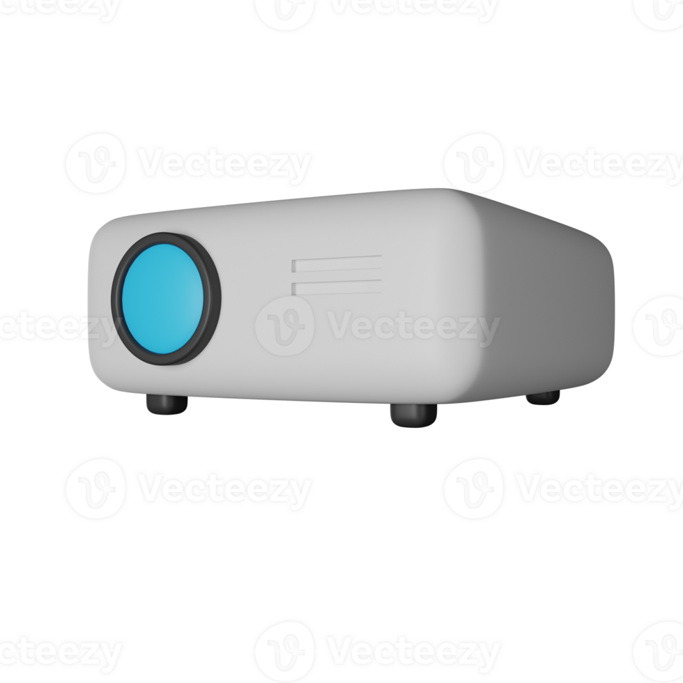 Projector 3D Render Icon Illustration png