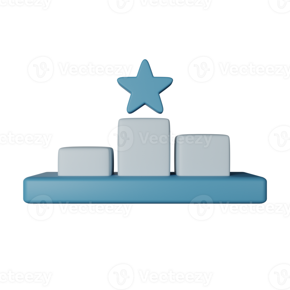 Ranking 3D Render Icon Illustration png