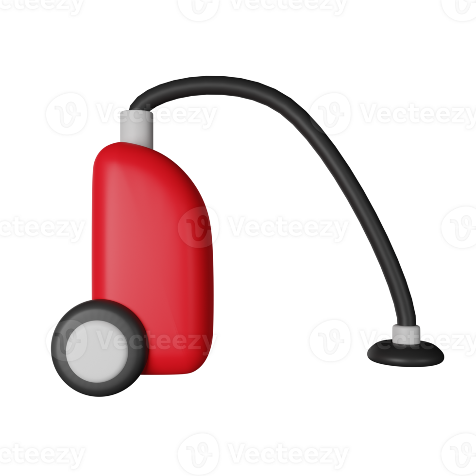 Vacuum Cleaner 3D Render Icon Illustration png