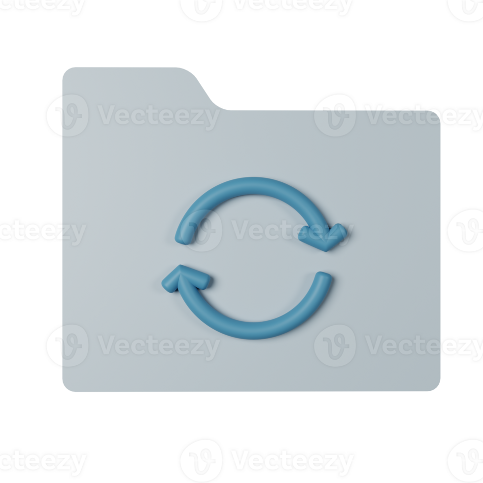 File 3D Render Icon Illustration png