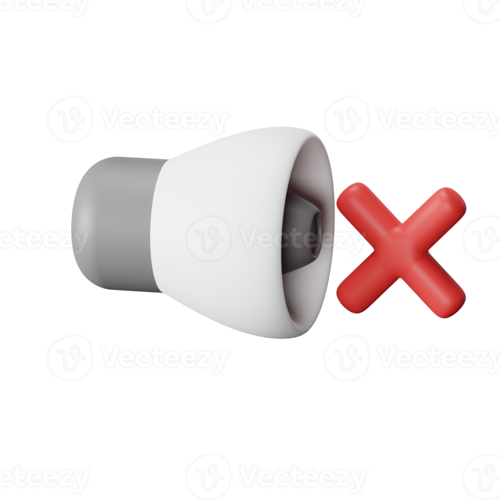 Silent 3D Render Icon Illustration png