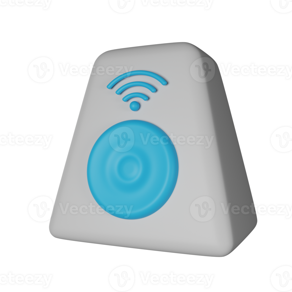 Smart Speaker 3D Render Icon Illustration png