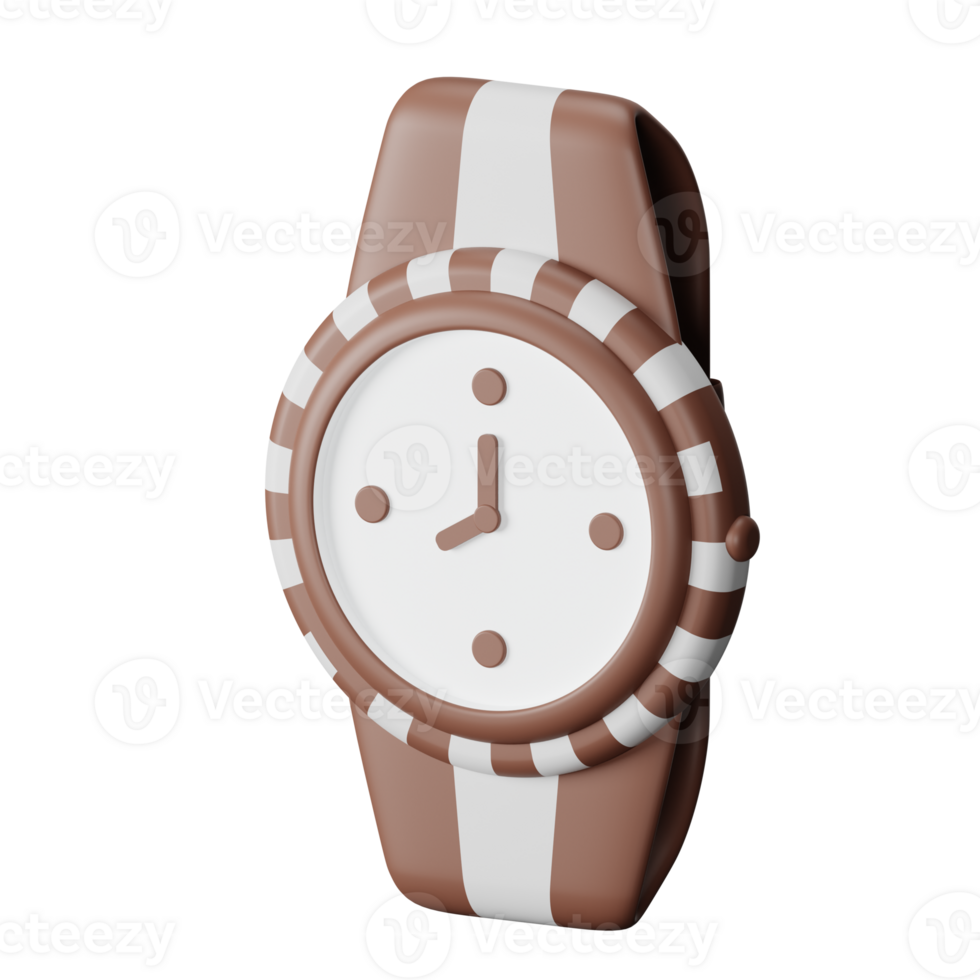 Wristwatch 3D Render Icon Illustration png