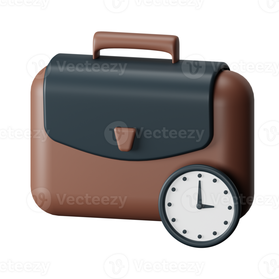 Working Hours 3D Render Icon Illustration png