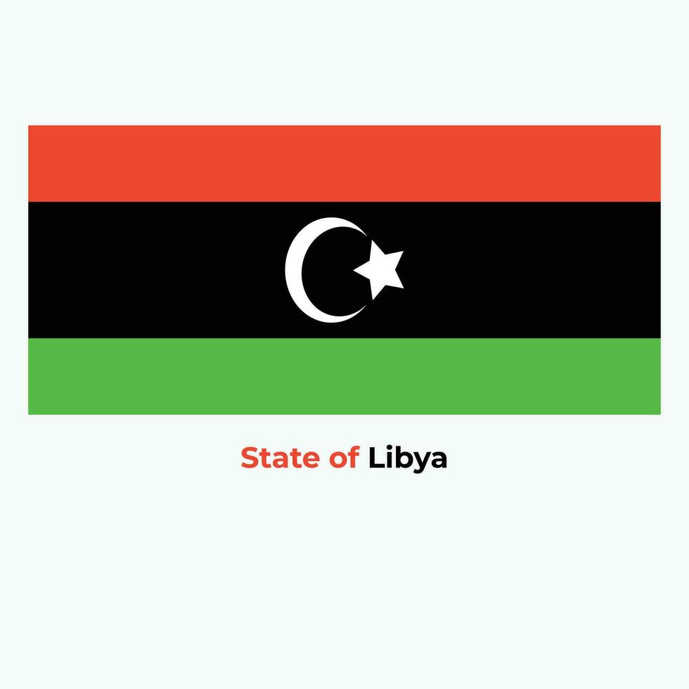 el Libia bandera vector