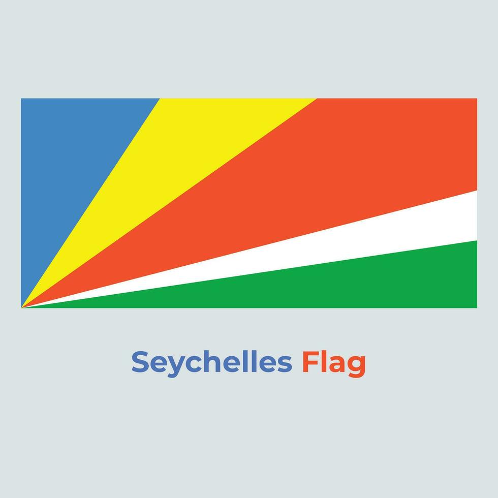 The Seychelles Flag vector