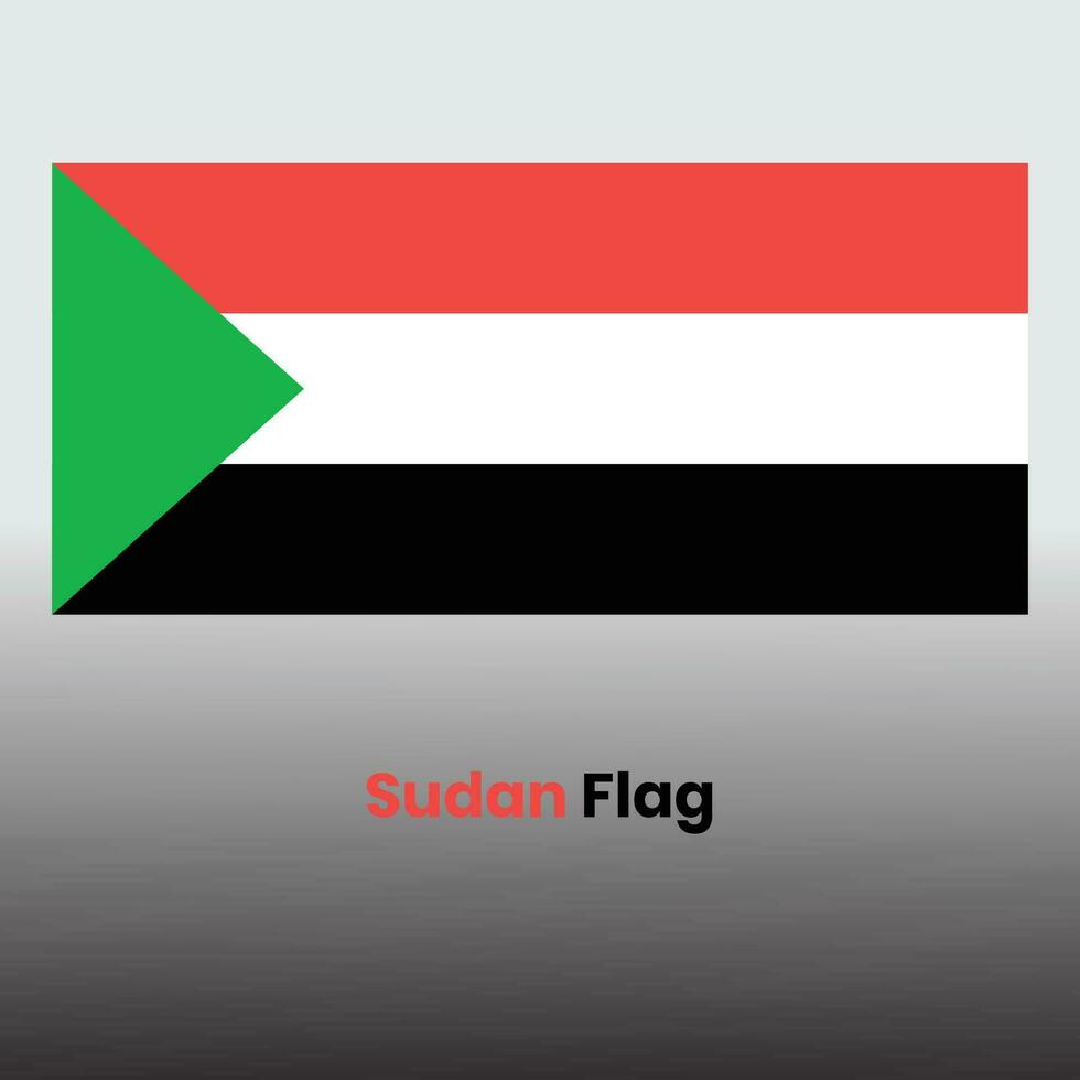 The Sudan Flag vector