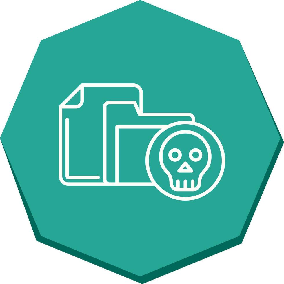 Infected File Vector Icon