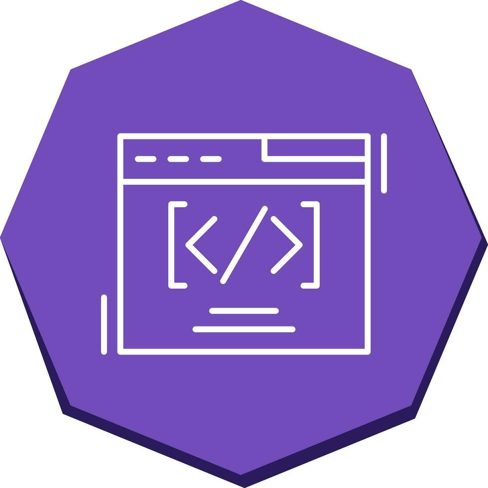 Web Coding Vector Icon