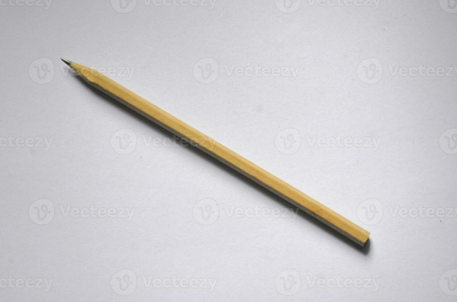 Pencil isolated on white background photo