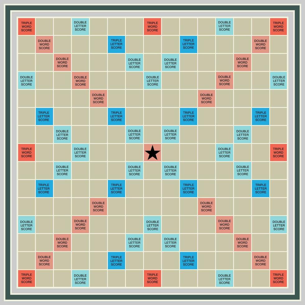 The Illustration of Scrabble Game Set vector