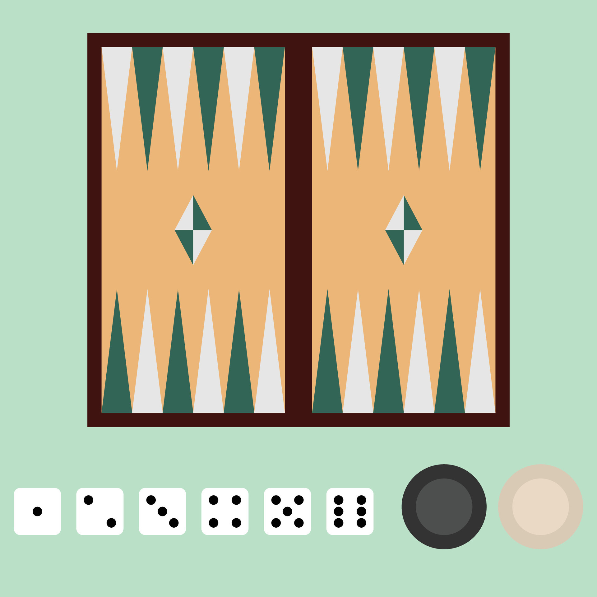 The Illustration of Backgammon Game Set 29204308 Vector Art at Vecteezy
